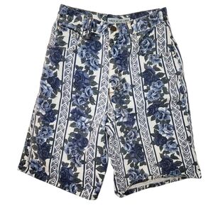 Vintage High Rise Floral Shorts Size 5